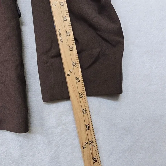 Hugo‎ Boss Double Breasted Suit Mens 40S Pants 36x32 Brown Modern Super 100 NEW